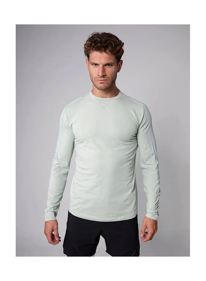 Aora Aora Men's Kanzei Longsleeve – Eco-Friendly Fabric, Minimalist Design, Layer-Ready Comfort – Sage Green